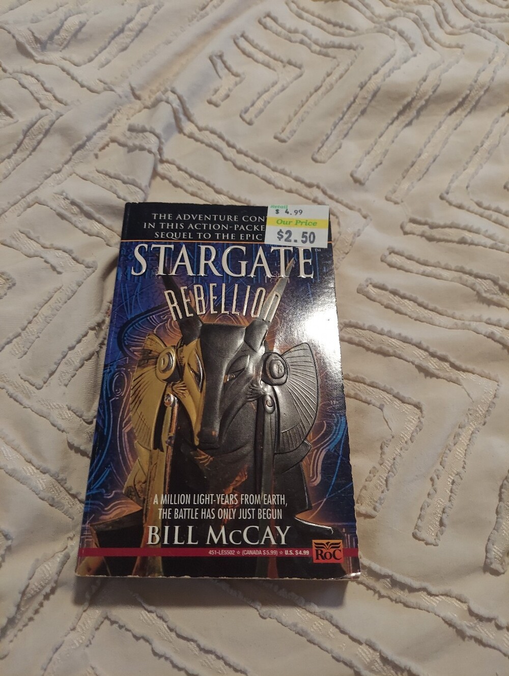 Stargate Rebellion by Bill McCay Paperback Sci-Fi Movie Sequel Book 1